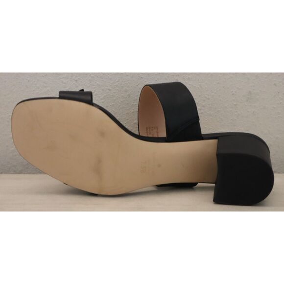 Kate Spade Women's Sz 7.5B Black Helena Two Band Bow Sandals w/Charms - Picture 5 of 16